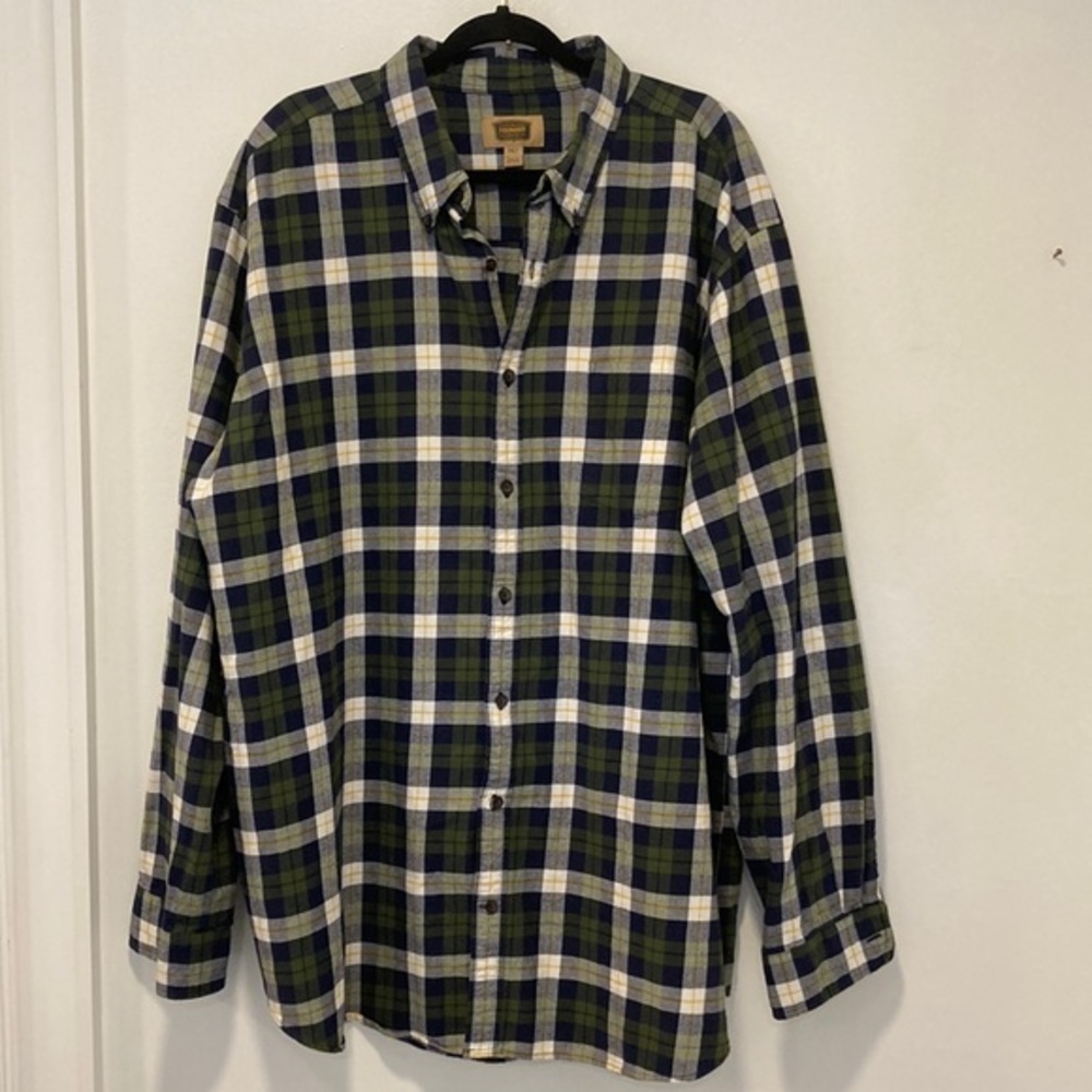 The Foundry Supply Co. (2 SHIRT BUNDLE) Men's Plaid Green and Plaid Blue… - Picture 3 of 9